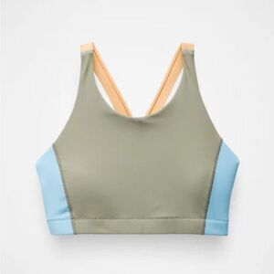 014 prAna Baja Bound Swim Sweet Agave Color Block Top Size S
